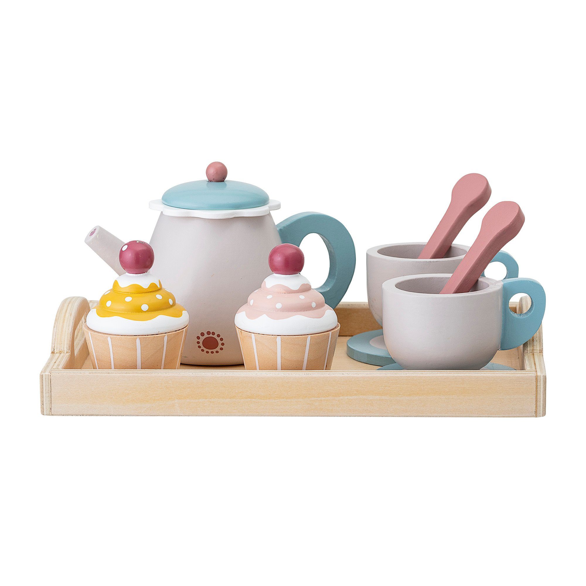 Bloomingville Lernspielzeug Bloomingville Gentrim Spielset, Lebensmittel, Grau, Sperrholz