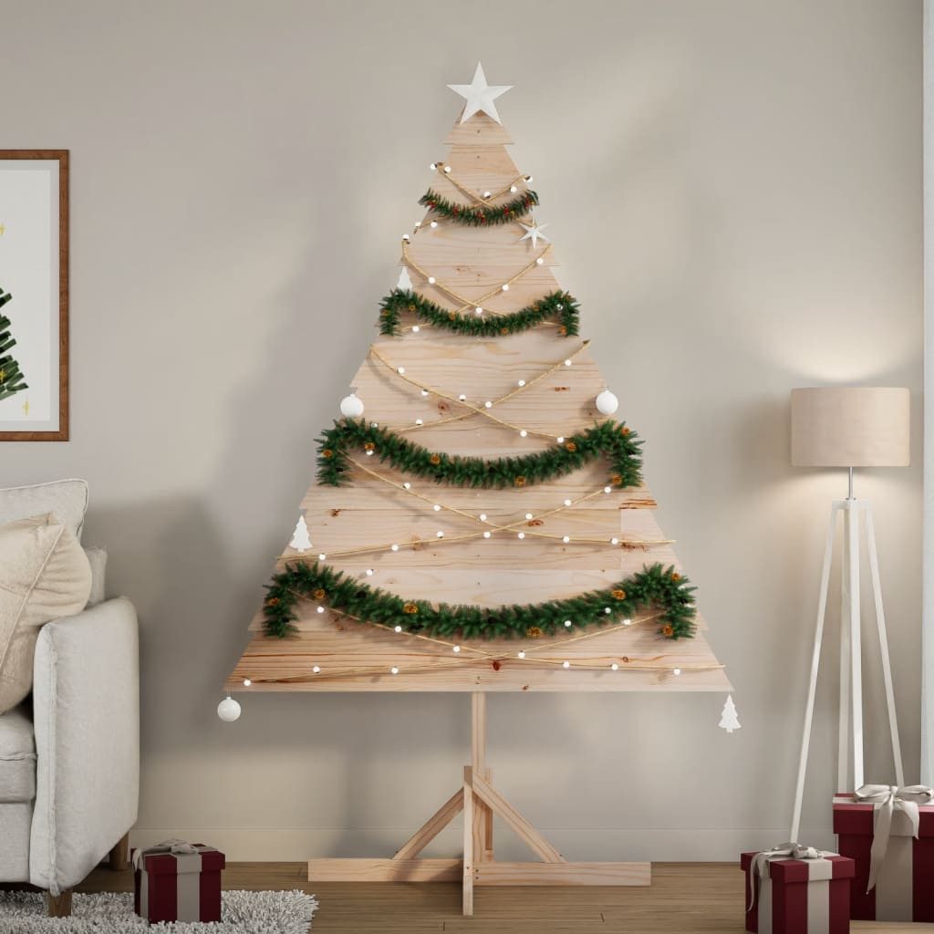 vidaXL Künstlicher Weihnachtsbaum Weihnachtsbaum zum Schmücken 180 cm Massivholz