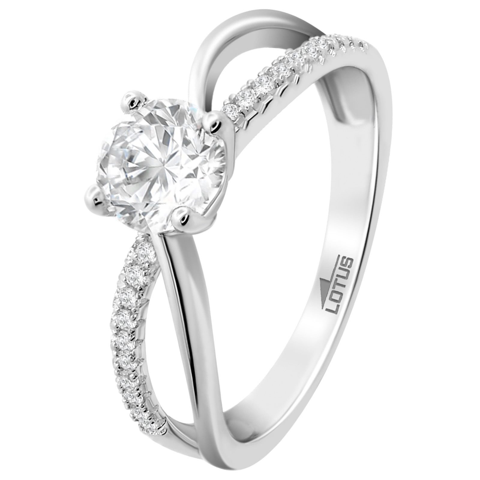 Silberring LOTUS Silver Ring Zirkoniastein 925