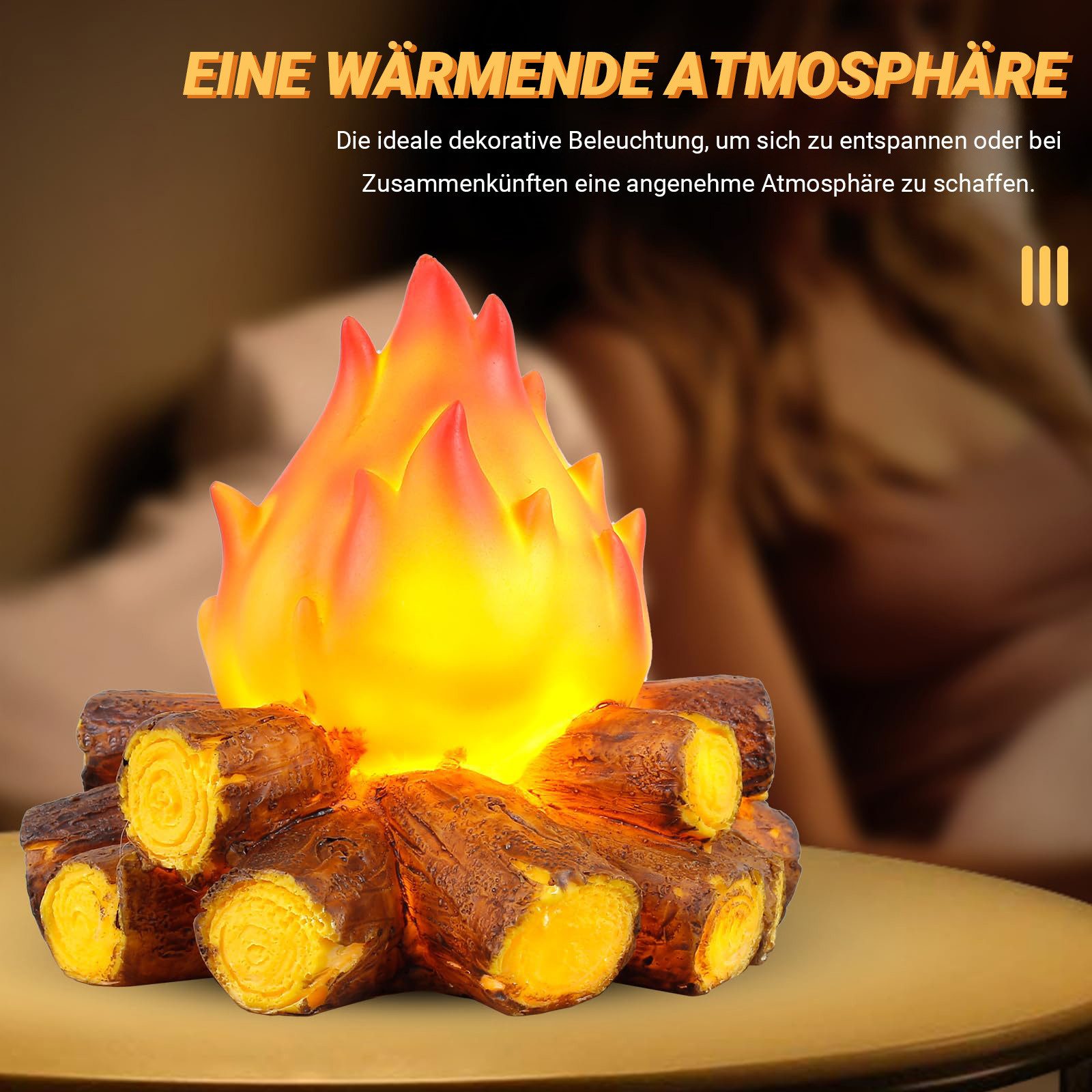 Jibenhome LED Nachtlicht LED Dekolicht Flammenlampe,LED günstig online kaufen