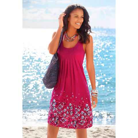 Beachtime Strandkleid mit Blumenprint, Minikleid, Sommerkleid, Strandkleid