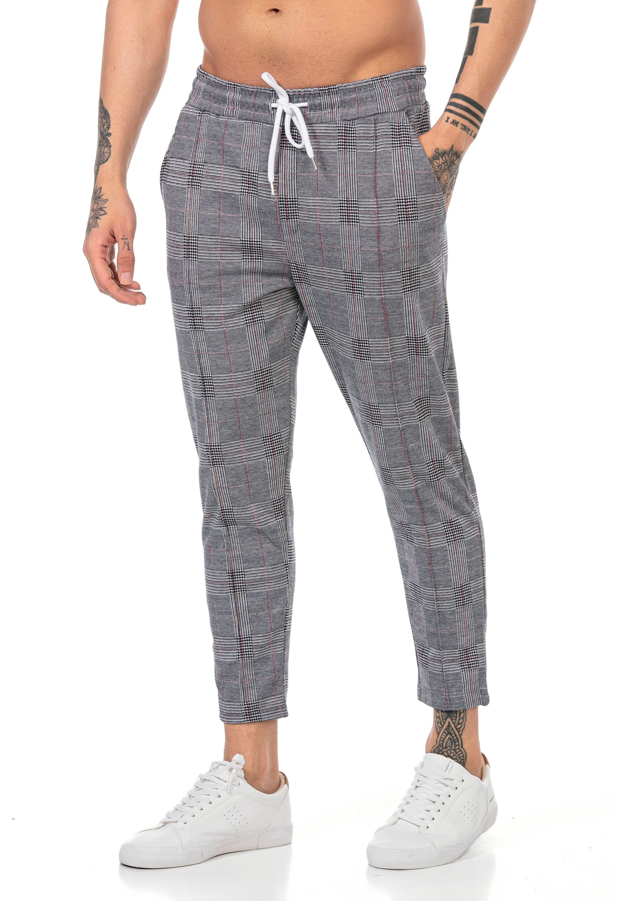 RedBridge Stoffhose mit Kordelzug und Karomuster klassisch und modern