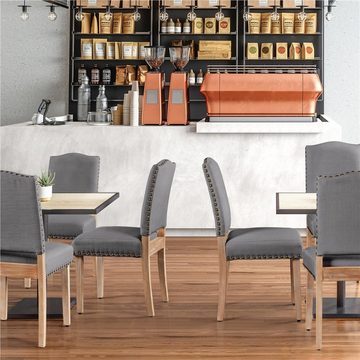 Yaheetech Esszimmerstuhl, Stühle gepolstert, Modern Küchenstuhl bequemer Polsterstuhl
