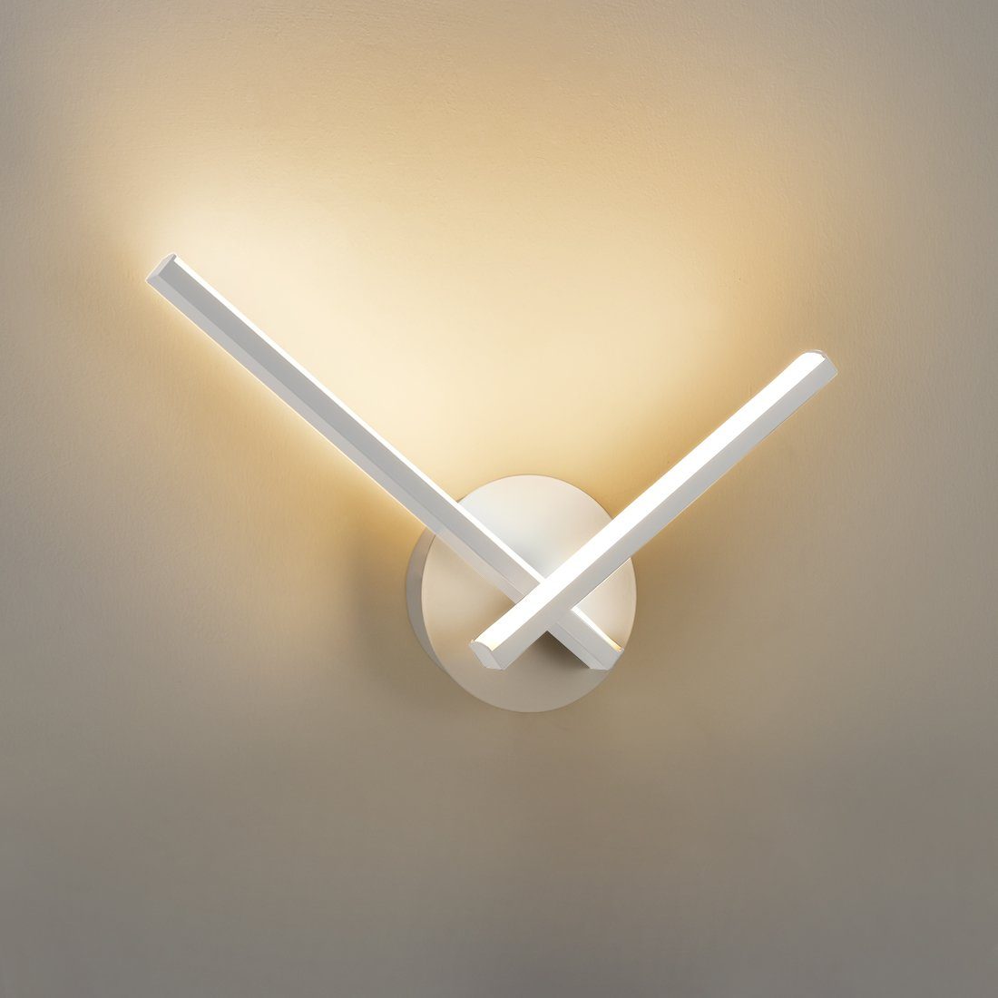 S'AFIELINA LED Wandleuchte Modern LED Wandlampe mit 3 Lichtfarben Wandbeleuchtung für Wohnzimmer, LED fest integriert, Warmweiß, Kaltweiß, Neutralweiß