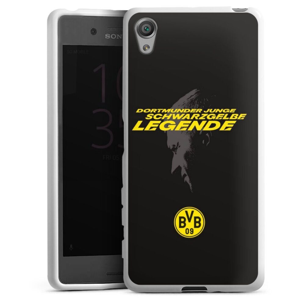 DeinDesign Handyhülle Marco Reus Borussia Dortmund BVB Danke Marco Schwarzgelbe Legende, Sony Xperia X Silikon Hülle Bumper Case Handy Schutzhülle