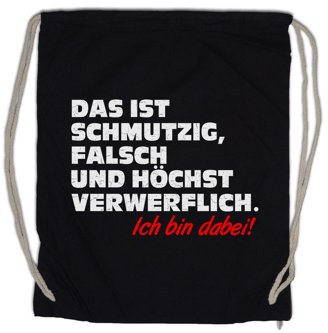Turnbeutel Schmutzig Falsch Verwerflich Turnbeutel Schmutz Dreck Clown Joke Spaß