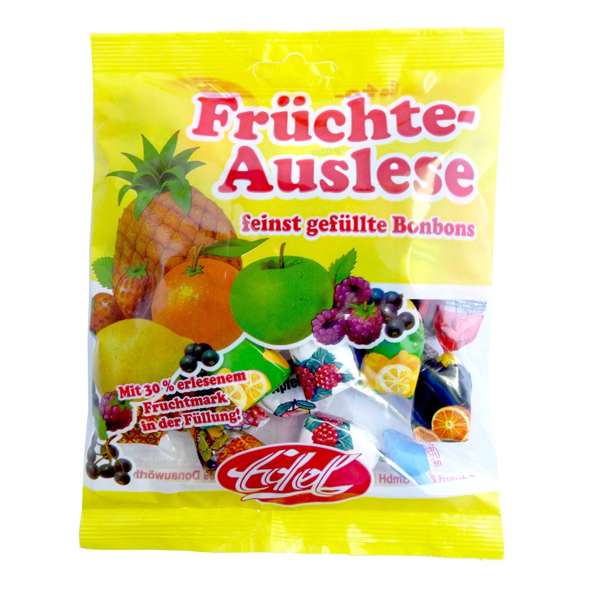 Eduard Edel Süßigkeit, Edel Früchte Auslese feinste gefüllte Bonbons einzeln gewickelt 120g