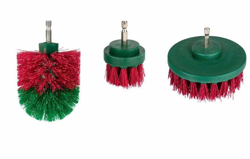 Parkside Polishing Pad Brush Set and Polishing Pads for Cordless Screwdrivers Cleaning Set