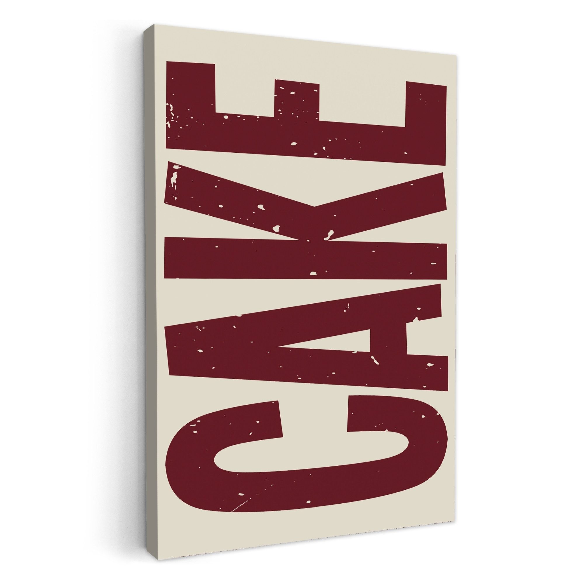 OneMillionCanvasses® Leinwandbild Rot - Torte - günstig online kaufen