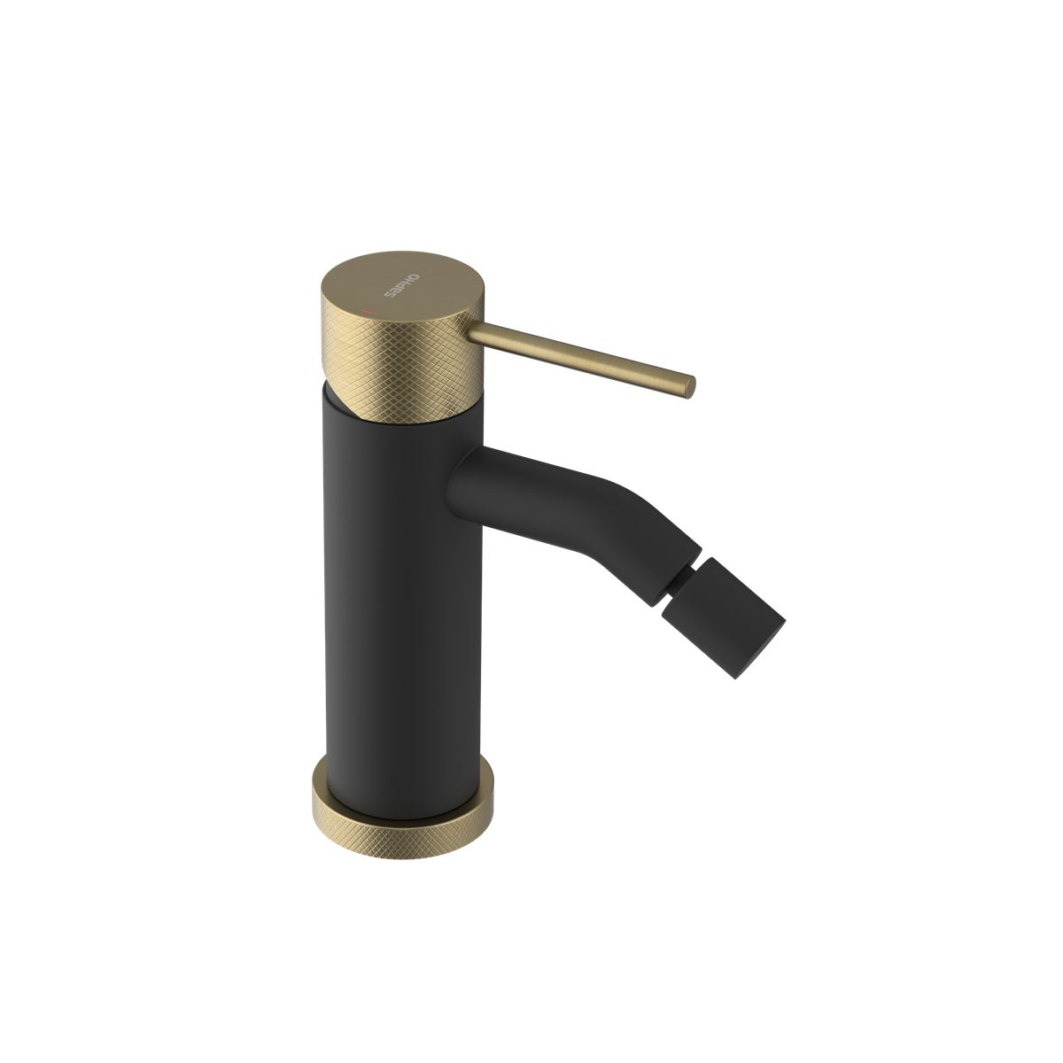 Sapho Bidetarmatur ULTRASAN Bidetarmatur, Schwarz matt/Gold matt Sapho-UT003VBG-SET