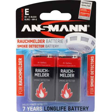 ANSMANN AG Batterie für Rauchmelder Batterie