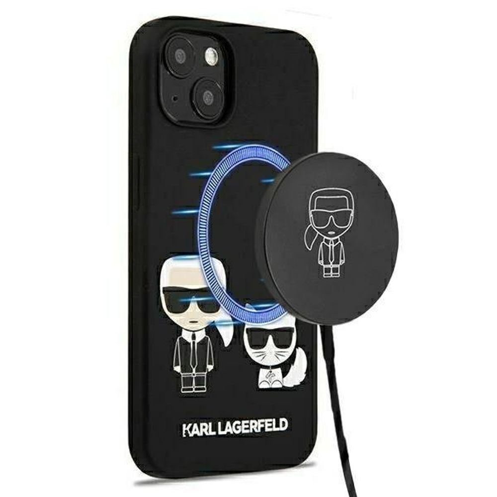 KARL LAGERFELD Handyhülle Karl Lagerfeld KLHMP13MSSKCK iPhone 13 6.1 ...