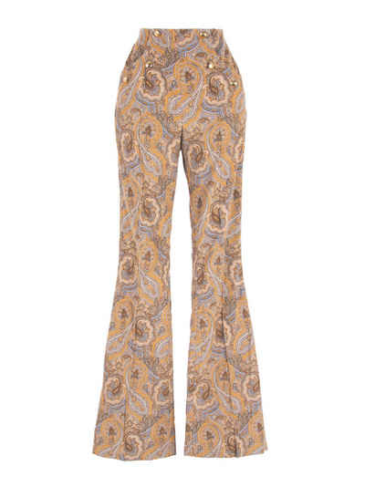 RUA & RUA Schlaghose Hose mit Paisley Print aus Feincord Baumwolle (1-tlg)