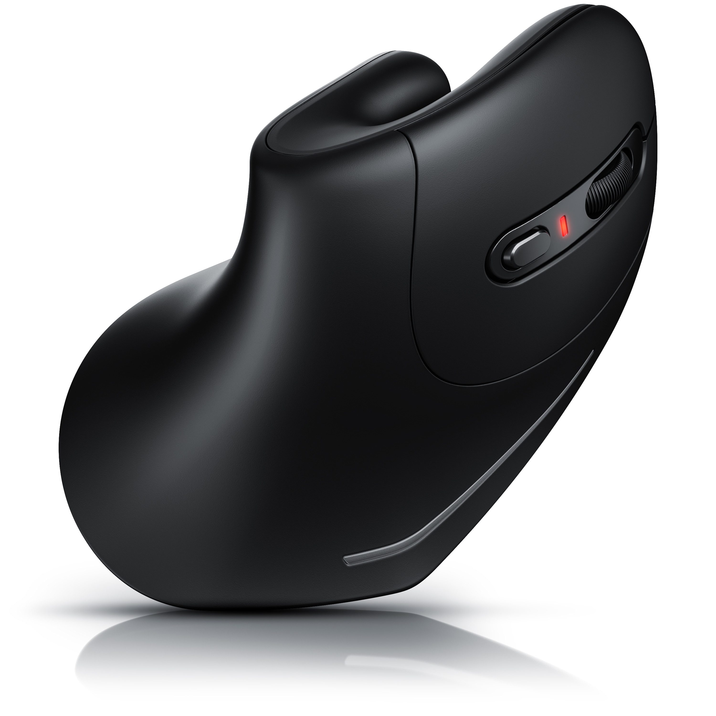 CSL mit 600-1600 DPI, optische Vertikalmaus, kabellos Funk USB Dongle ergonomische Maus (kabellos, Funk, 1600 dpi, Wireless Mouse, armschonend & ergonomisch gegen Mausarm, PC und Mac)