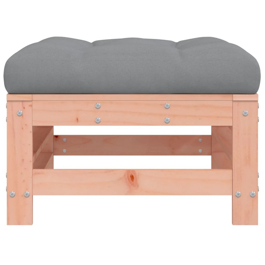vidaXL Sofaelement Gartenhocker mit Kissen Massivholz günstig online kaufen
