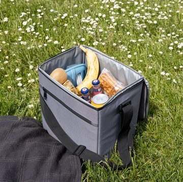 normani Picknickkorb Praktische Kühltasche 17 Liter Mohe, Picknicktasche aus recyceltem Material
