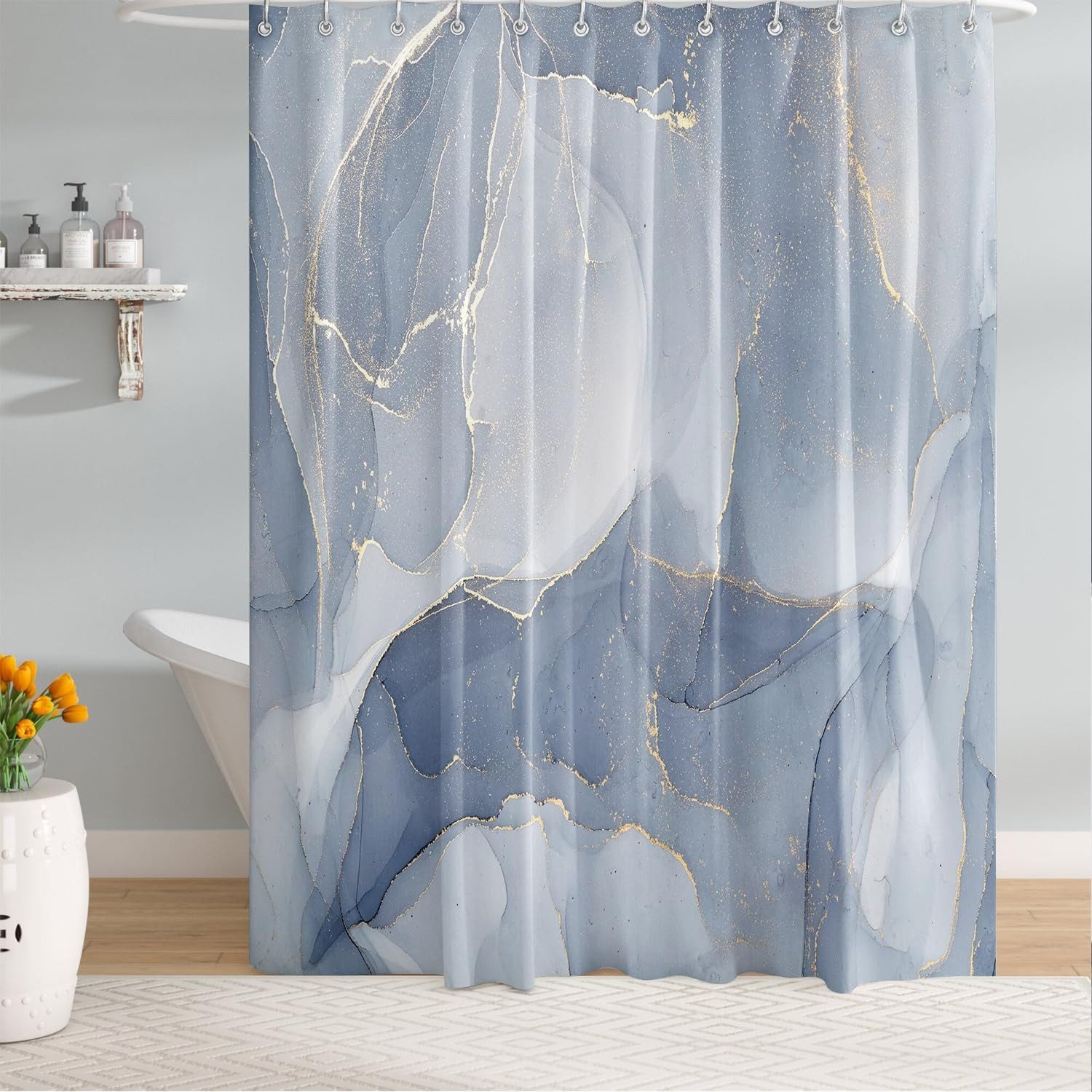 M&W DAS DESIGN Duschvorhang Shower curtains Anti schimmel Waschbar ​​180x200