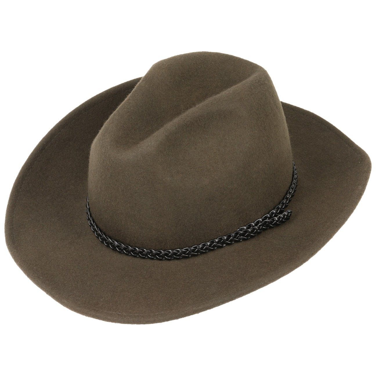 Lipodo Cowboyhut (1-St) Rodeohut mit Kinnband, Made in Italy