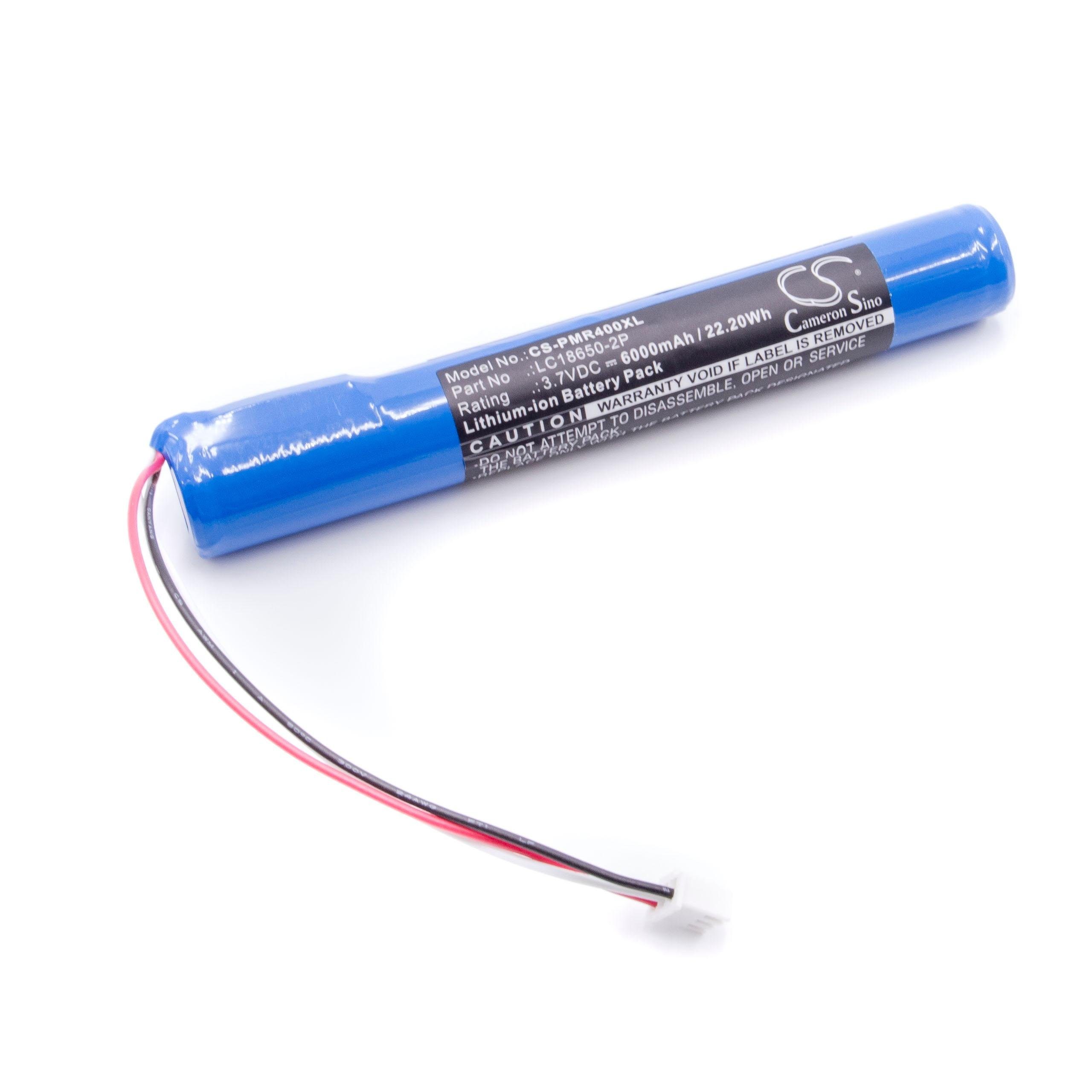 vhbw Ersatz für Pure LC18650-2P für Akku Li-Ion 6000 mAh (3,7 V)