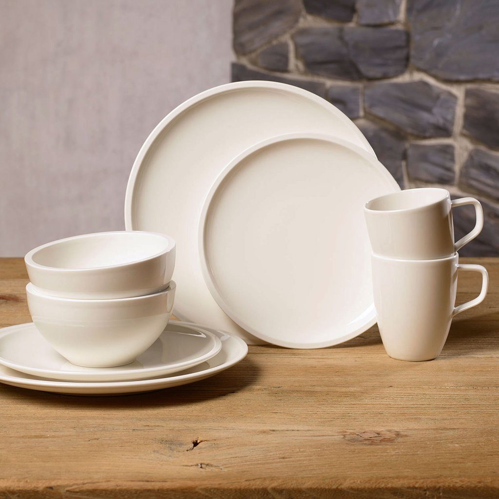 Villeroy & Boch Geschirr-Set Artesano Original Einsteigerset 8 tlg. (8-tlg), 2 Personen, Porzellan, Premium Porcelain, mikrow.- & spülm.sicher, Made in Germany
