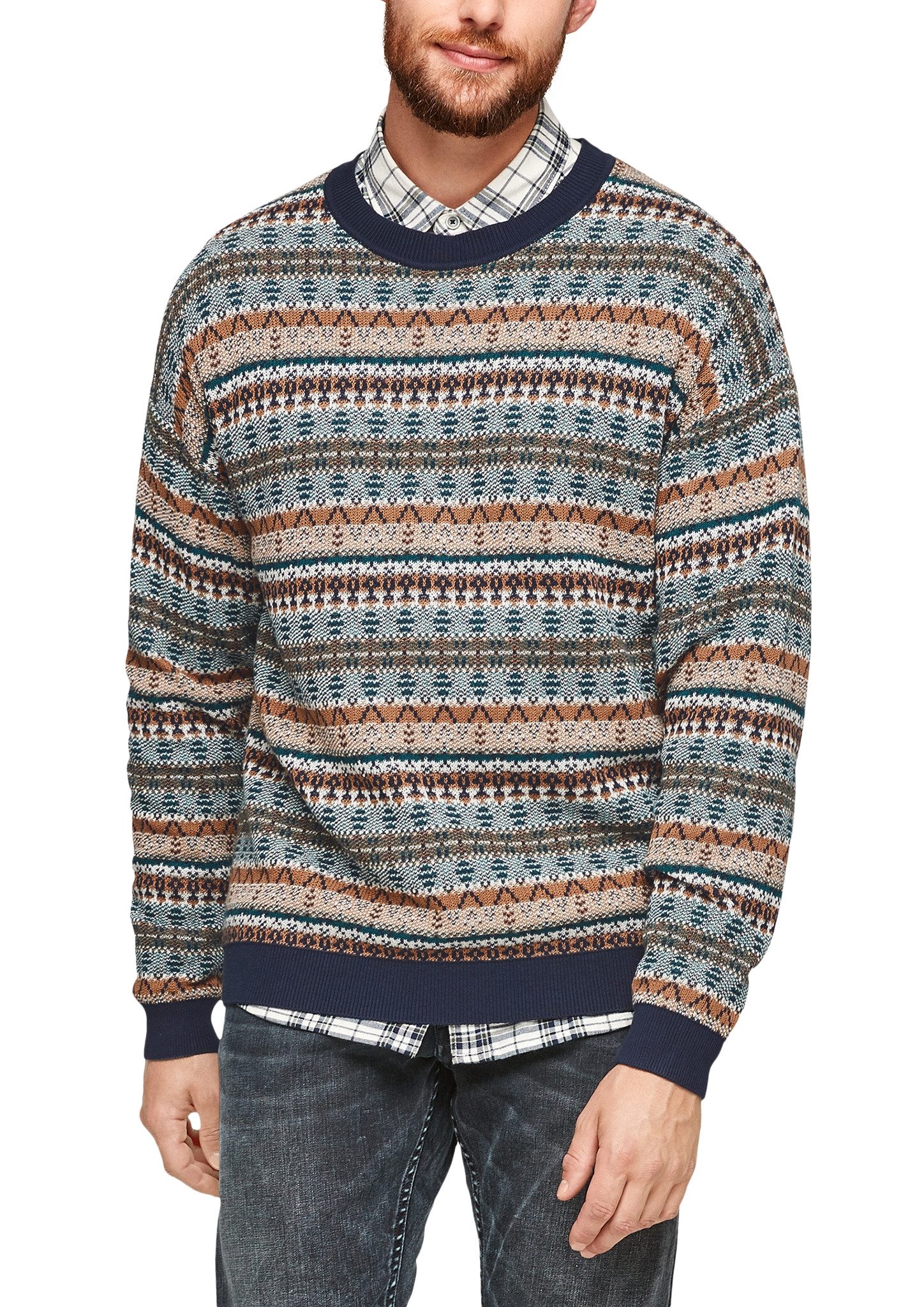 s.Oliver Wollpullover Pullover langarm