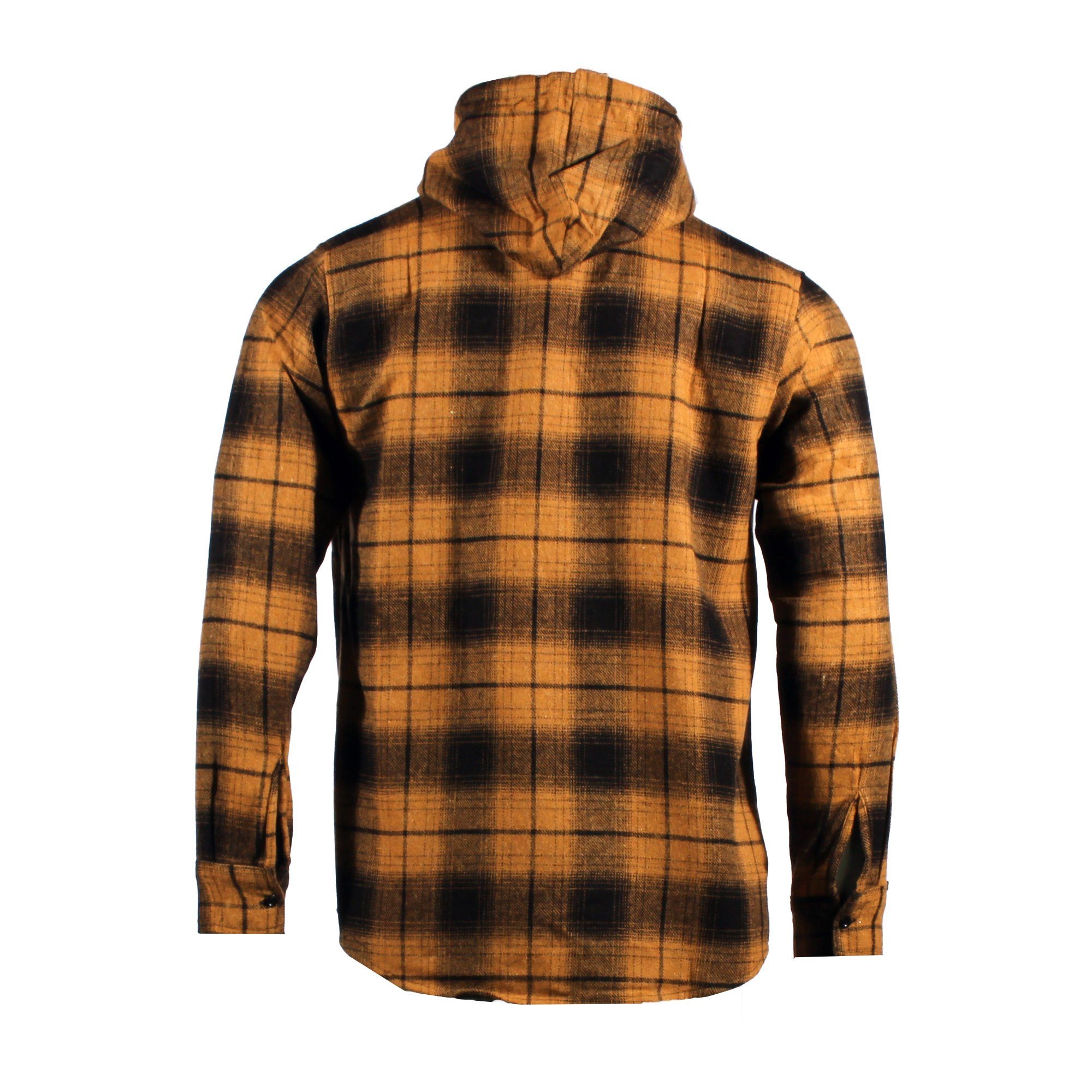 Banco Kapuzenstrickjacke Herren Karierte Strickjacke Winter Wintermode Kapuze Kapuzenpullover