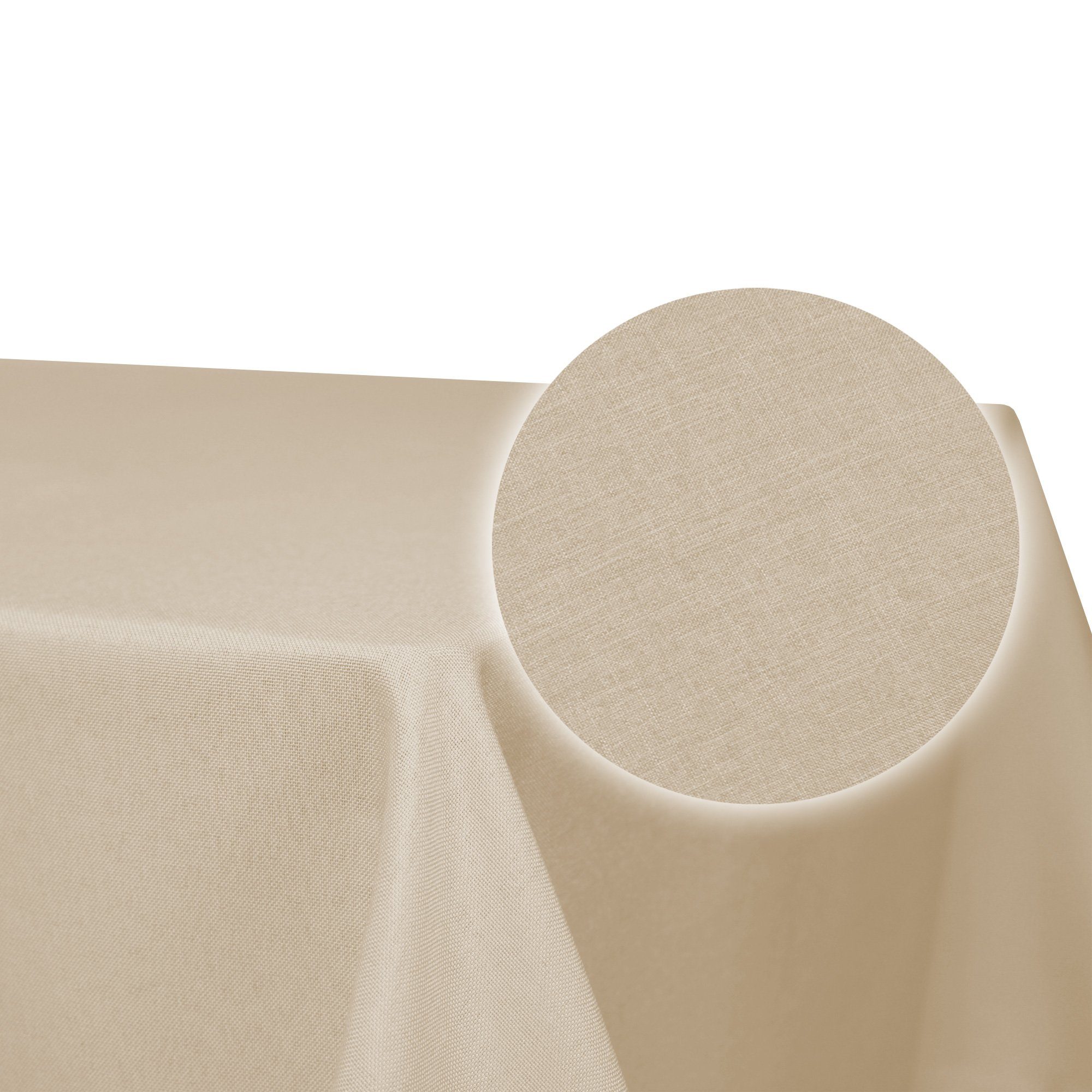 Haus und Deko Tischdecke Tischdecke eckig Leinenoptik Lotuseffekt Tischwäsche Wasserabweisend (1-tlg) – Bild 2 von 5