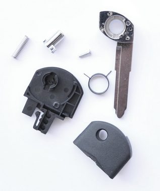 mt-key Auto Klapp Schlüssel Reparatur Gehäuse + Rohling + 1x passende CR1620 Knopfzelle, CR1620 (3 V), für Mazda CX-5 2 3 4 5 6 RX-8 Funk Fernbedienung