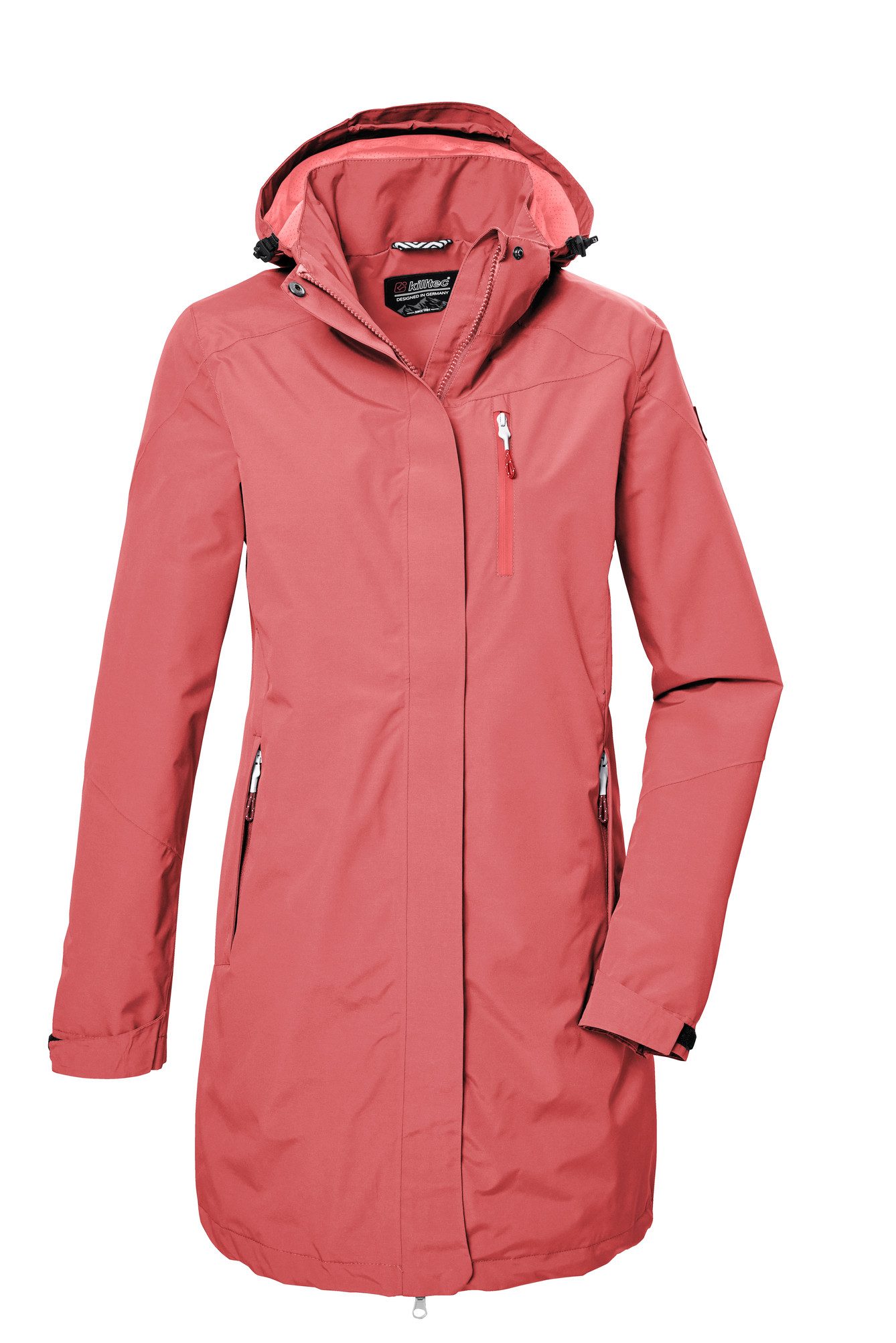 Killtec Funktionsmantel KOS 30 WMN PRK CS Funktionsparka, Langjacke, Übergangsjacke mit abzippbarer Kapuze