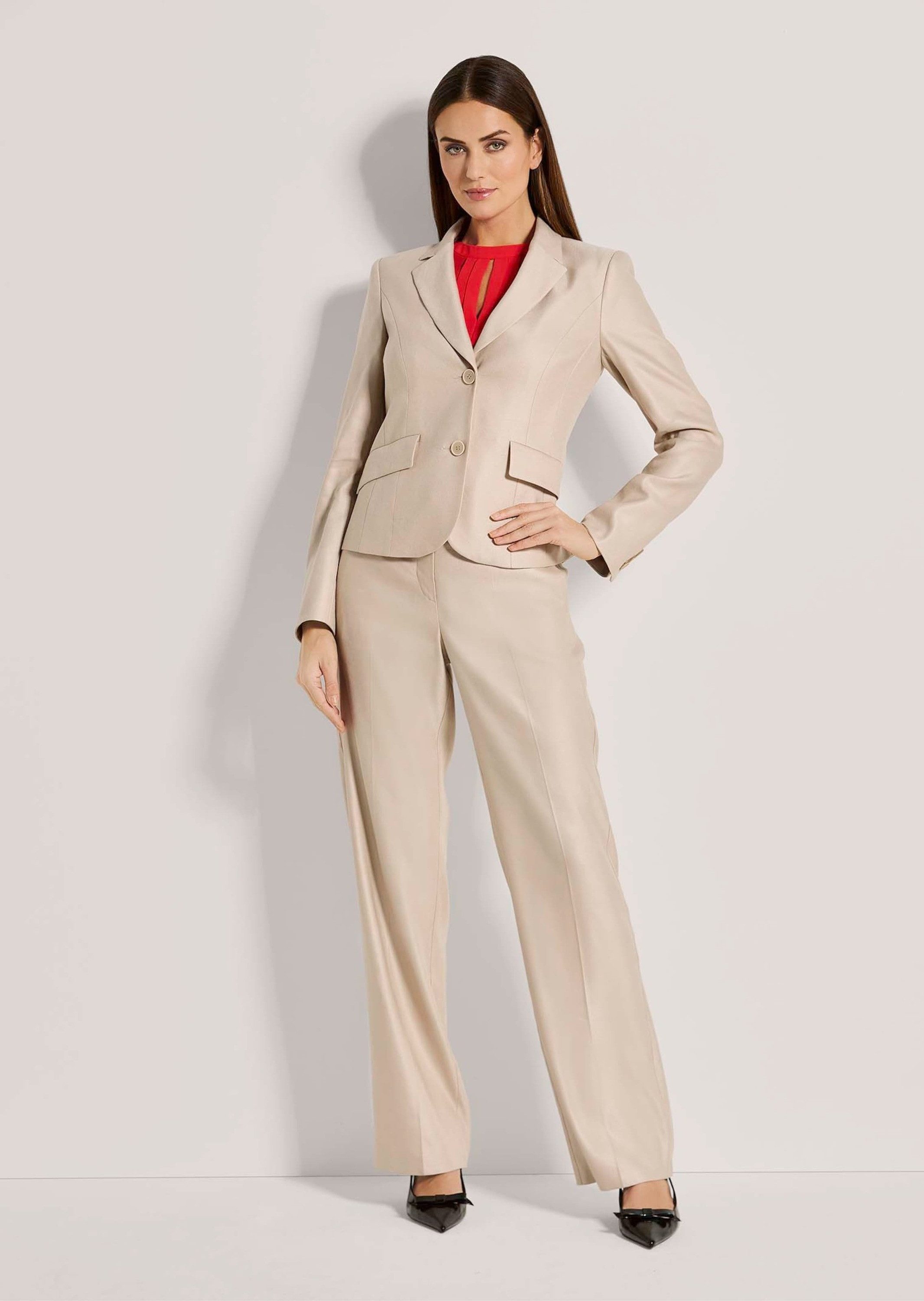 MADELEINE Kurzblazer Floraler Kurzblazer mit Reverskragen Florales Design, klassischer Reverskragen, Einreiher-Optik
