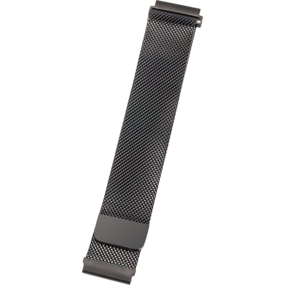 Peter Jäckel Smartwatch-Armband Armband 20mm Milanaise Black (17659)