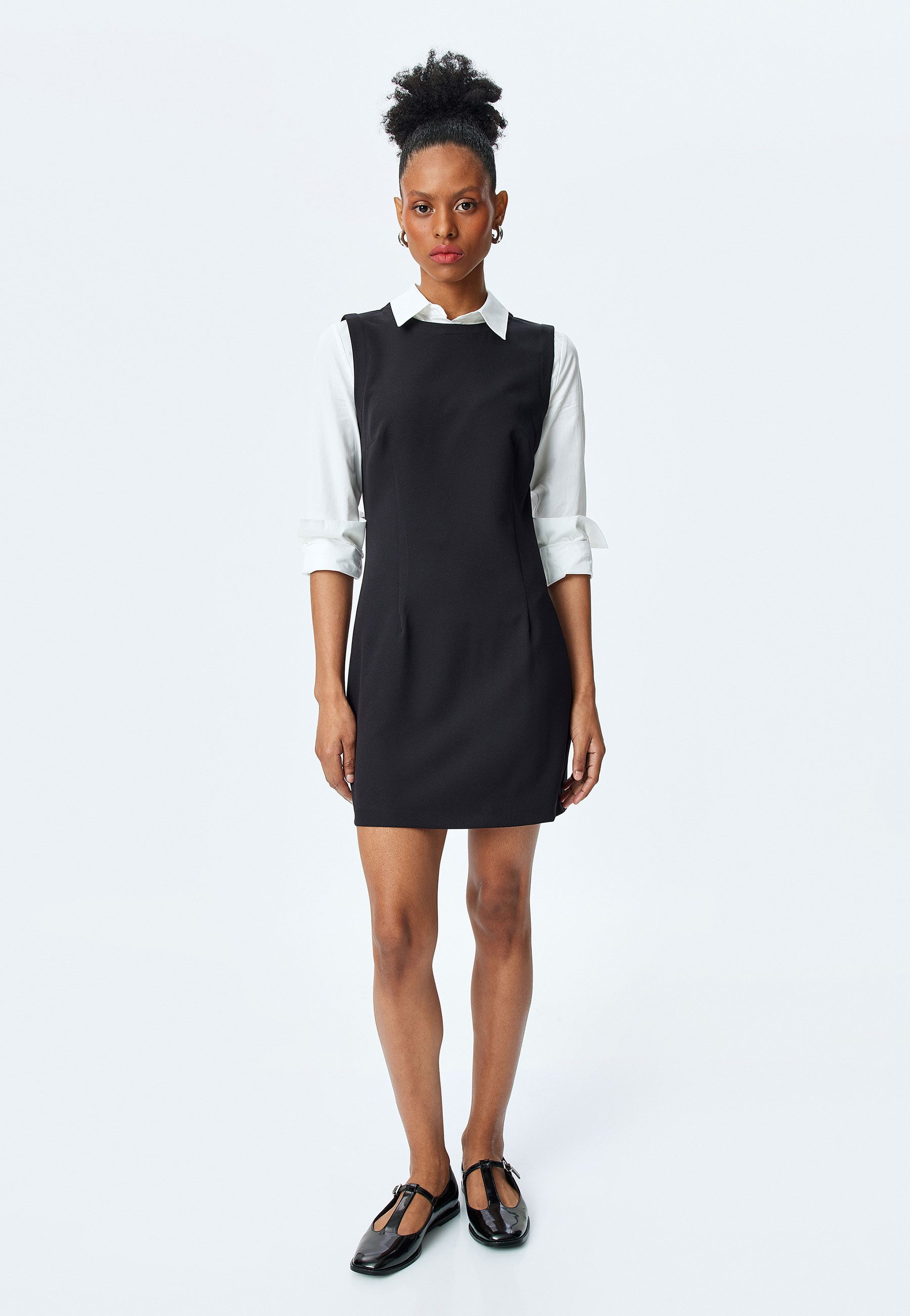 Koton Badekleid Länge Oberhalb Des Knies Westenkleid Minikleid