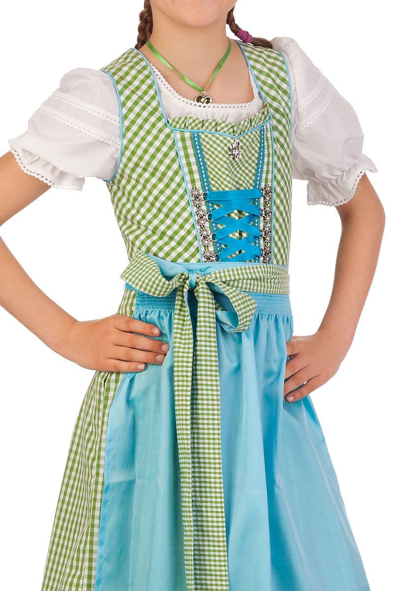 M.Stützle GmbH Dirndl Kinderdirndl 3tlg. - EDELWEISS - grün, türkis