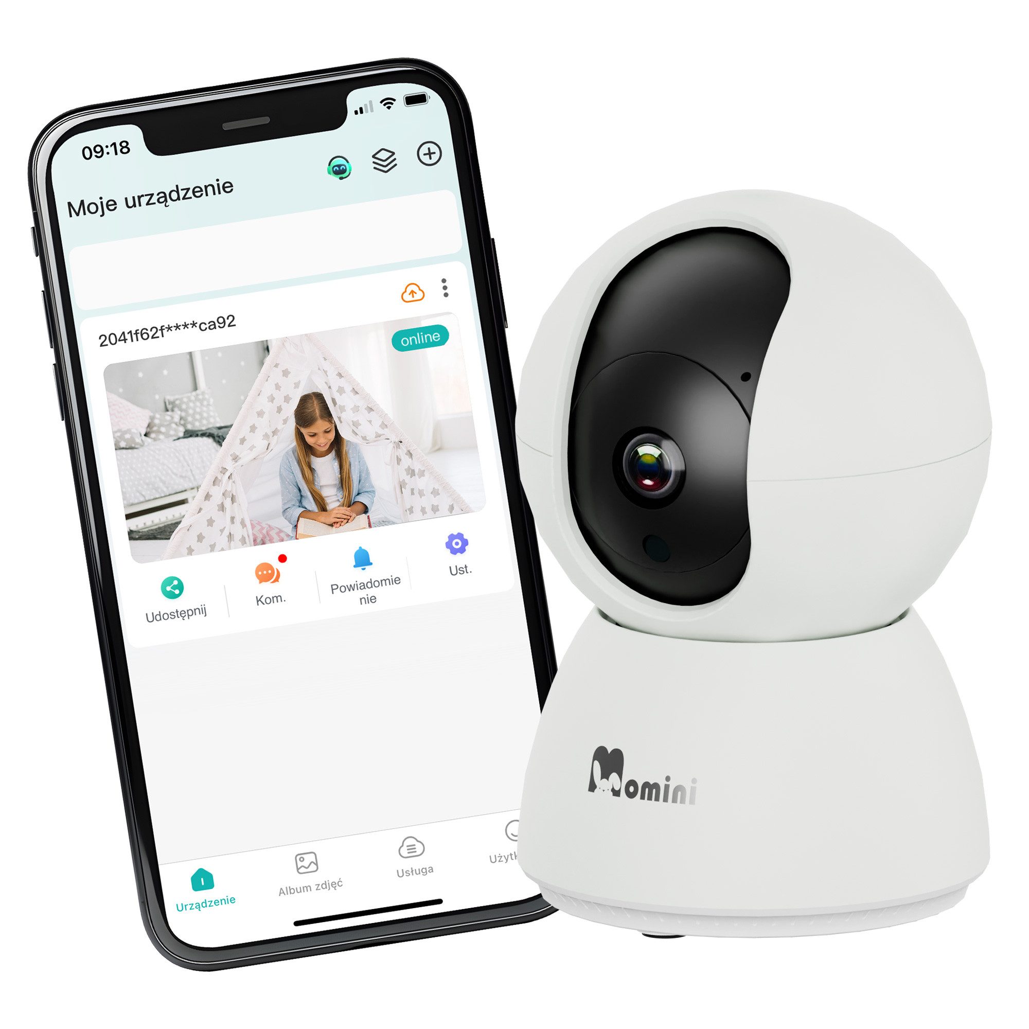 MOMINI Video-Babyphone MOMINI KidLook Elektronischer Baby Monitor