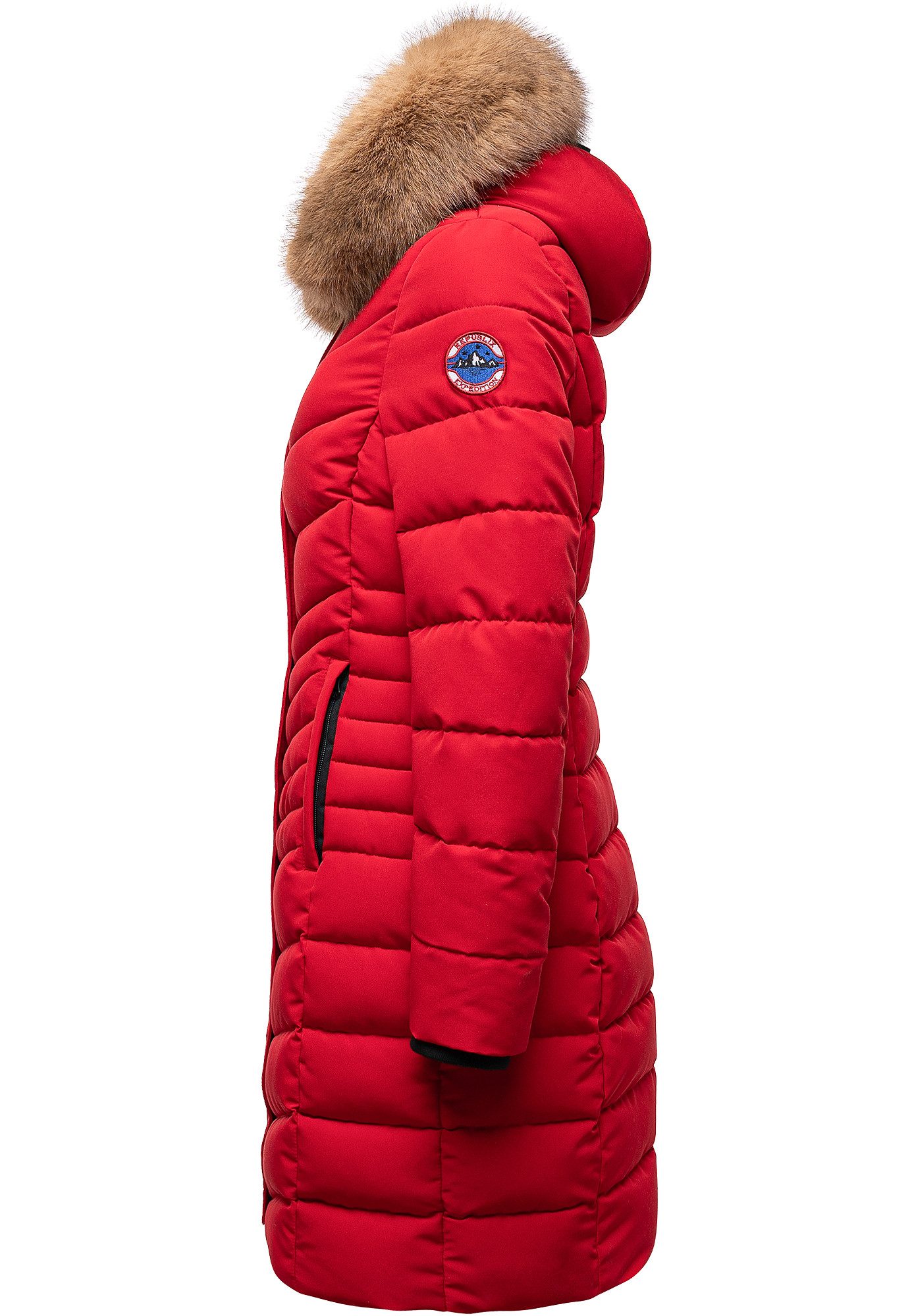 REPUBLIX Winterjacke LUCILLE Damen Gefütterte Dicke Glanz Winter Jacke Mant günstig online kaufen