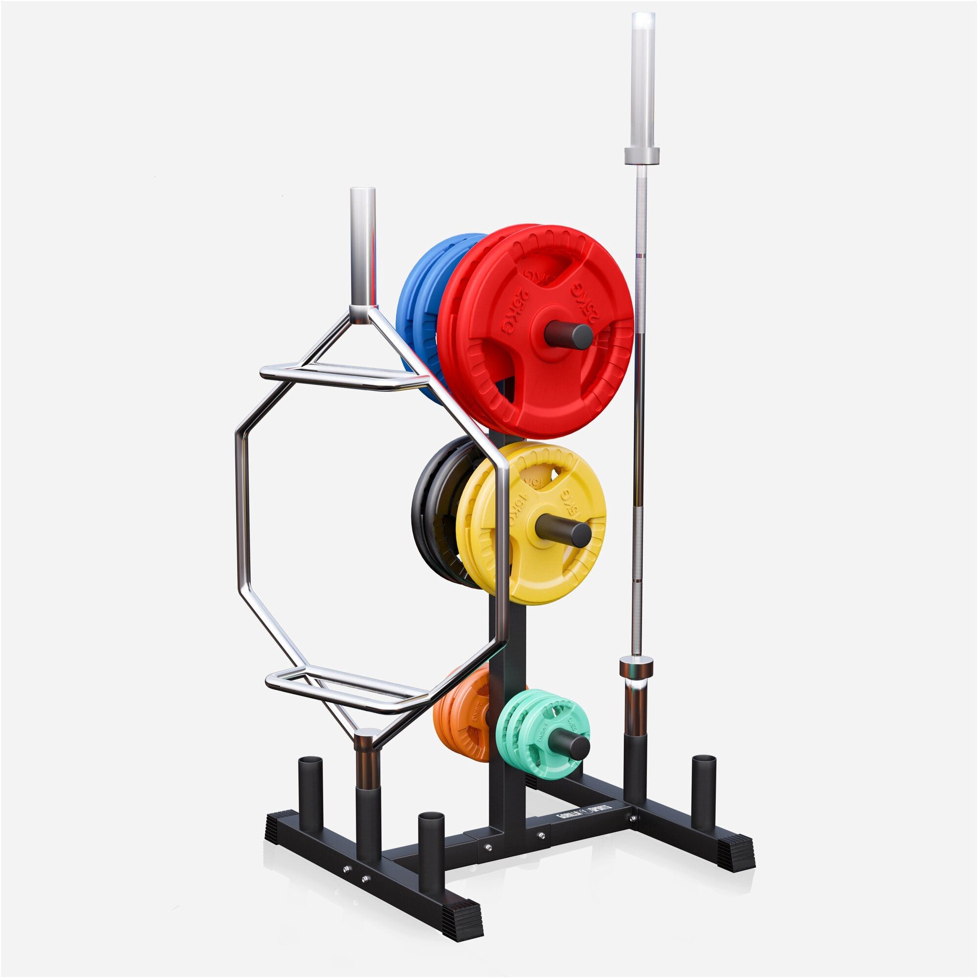 GORILLA SPORTS Hantelscheibenständer Hantelständer Olympia schwarz, (1-St)