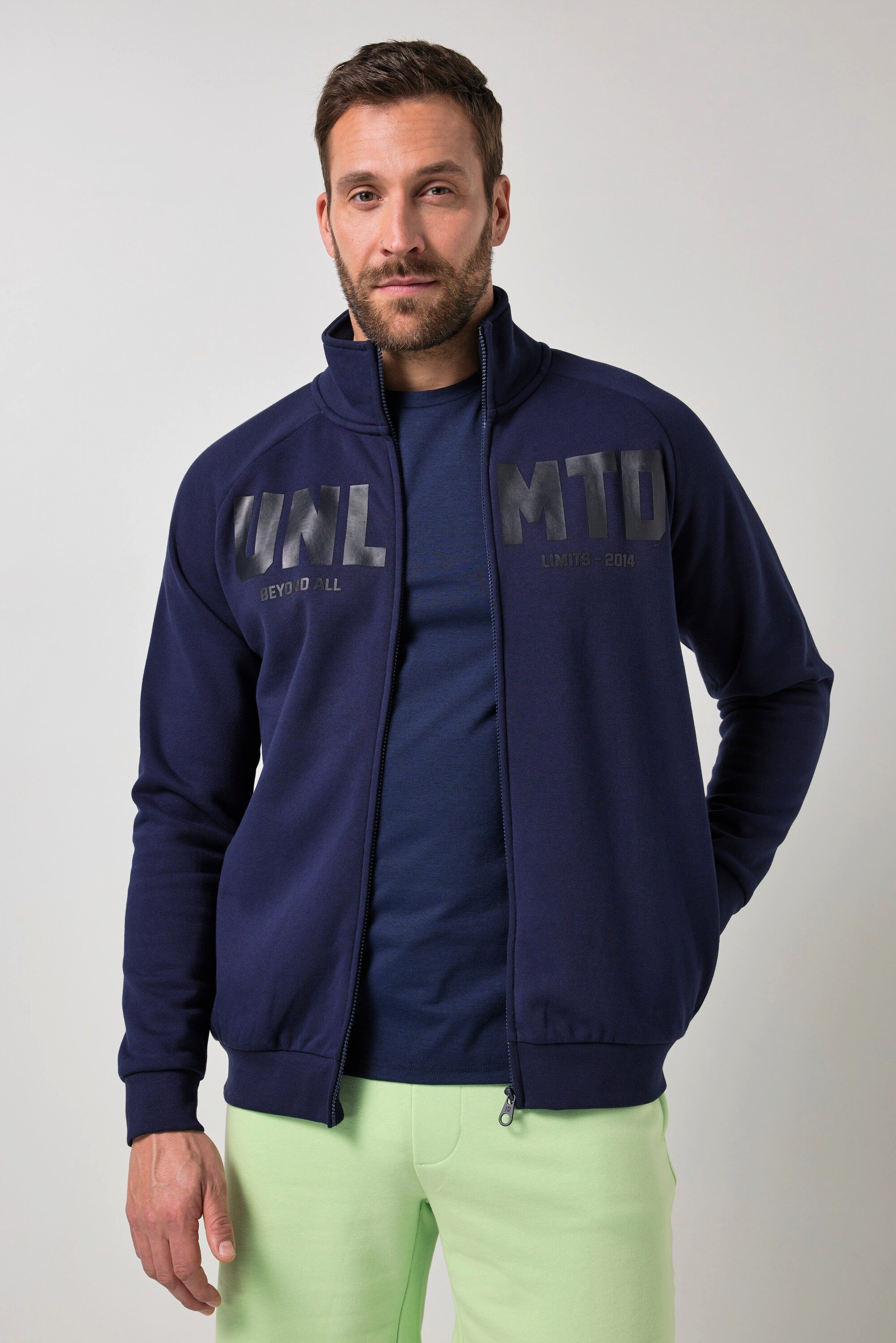 Fleecejacke Sweatjacke Fitness Stehkragen bis 7 XL