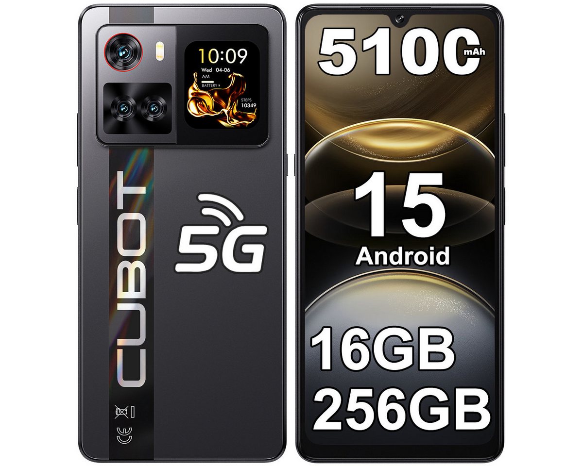 Cubot X100 16GB RAM+256GB ROM 5G Smartphone (17,47 cm/6.88 Zoll, 256 GB Speicherplatz, 64 MP Kamera, Android 15, 5100mAh, 6.88" HD+ 120Hz, NFC, GPS, Face Unlock)