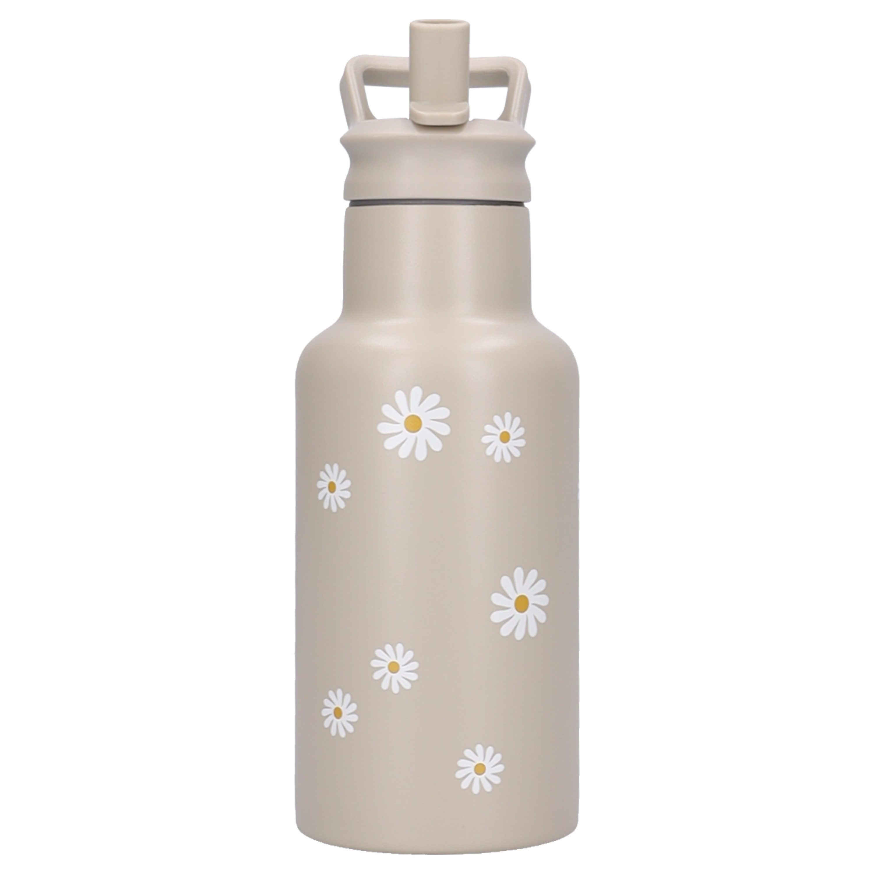 Kidzroom Trinkflasche Nostalgia Kinder 350 ml mit Strohhalm und Klappdeckel