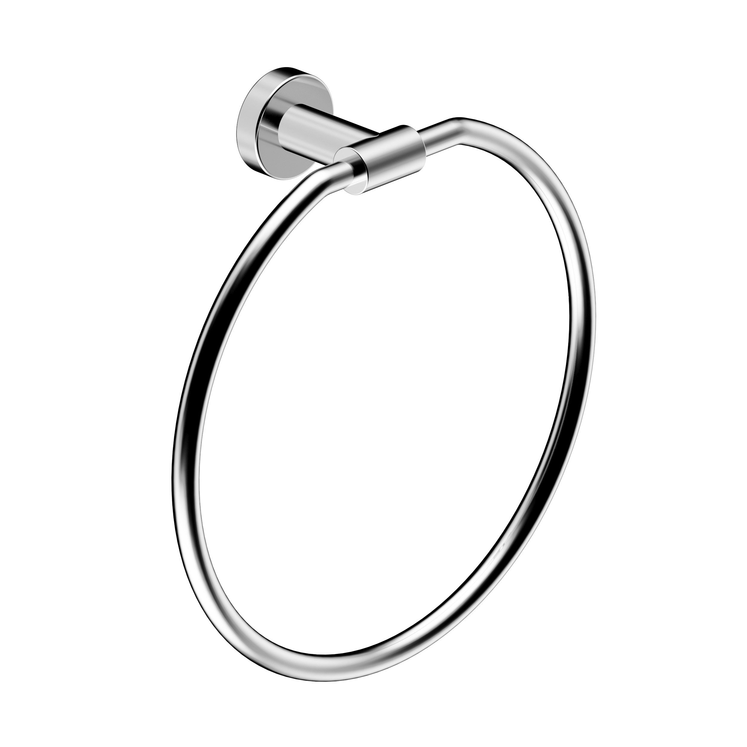 CHRIS BERGEN Handtuchhalter Handtuchring aus hochwertigem Messing, in Chrom