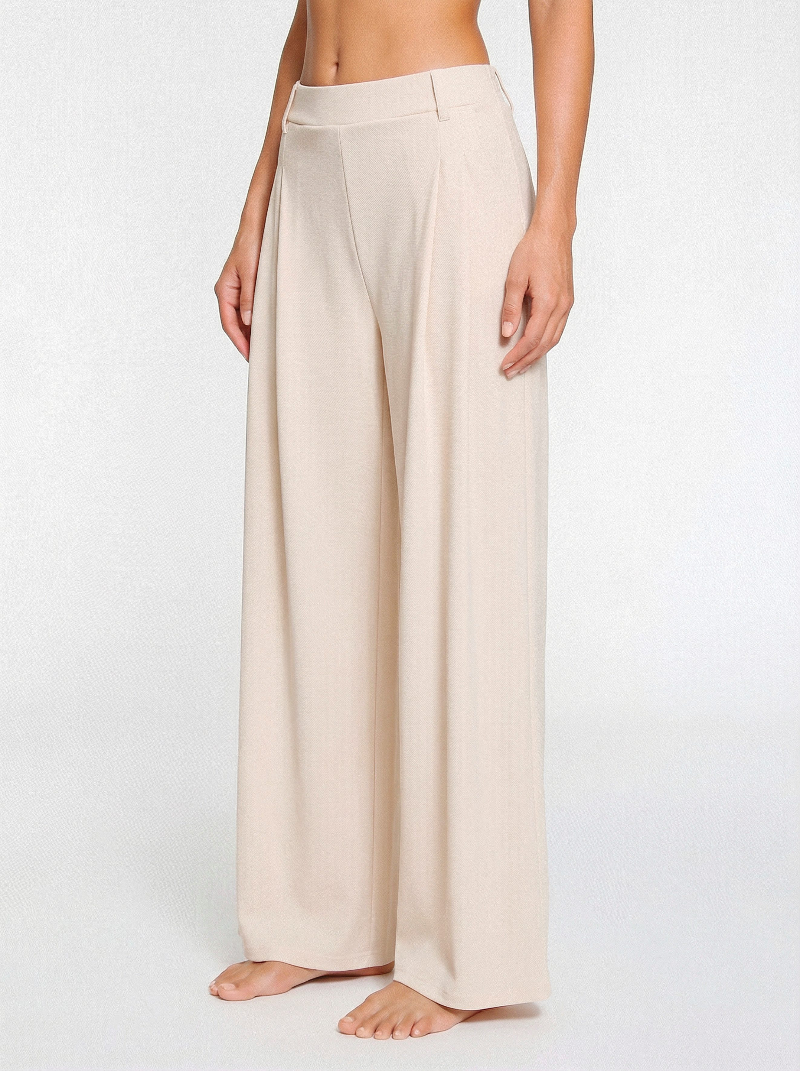 LASCANA Palazzohose Schlupfhose mit Bundfalten mit weiten, geraden Beinen. € 59,99
