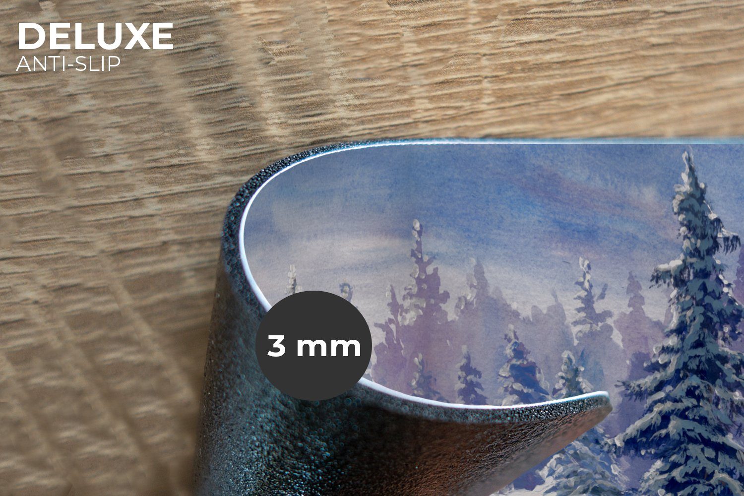 MuchoWow Platzset Wald - Winter - Schnee, (6-St), Platzsets, Tischset, Abwa günstig online kaufen