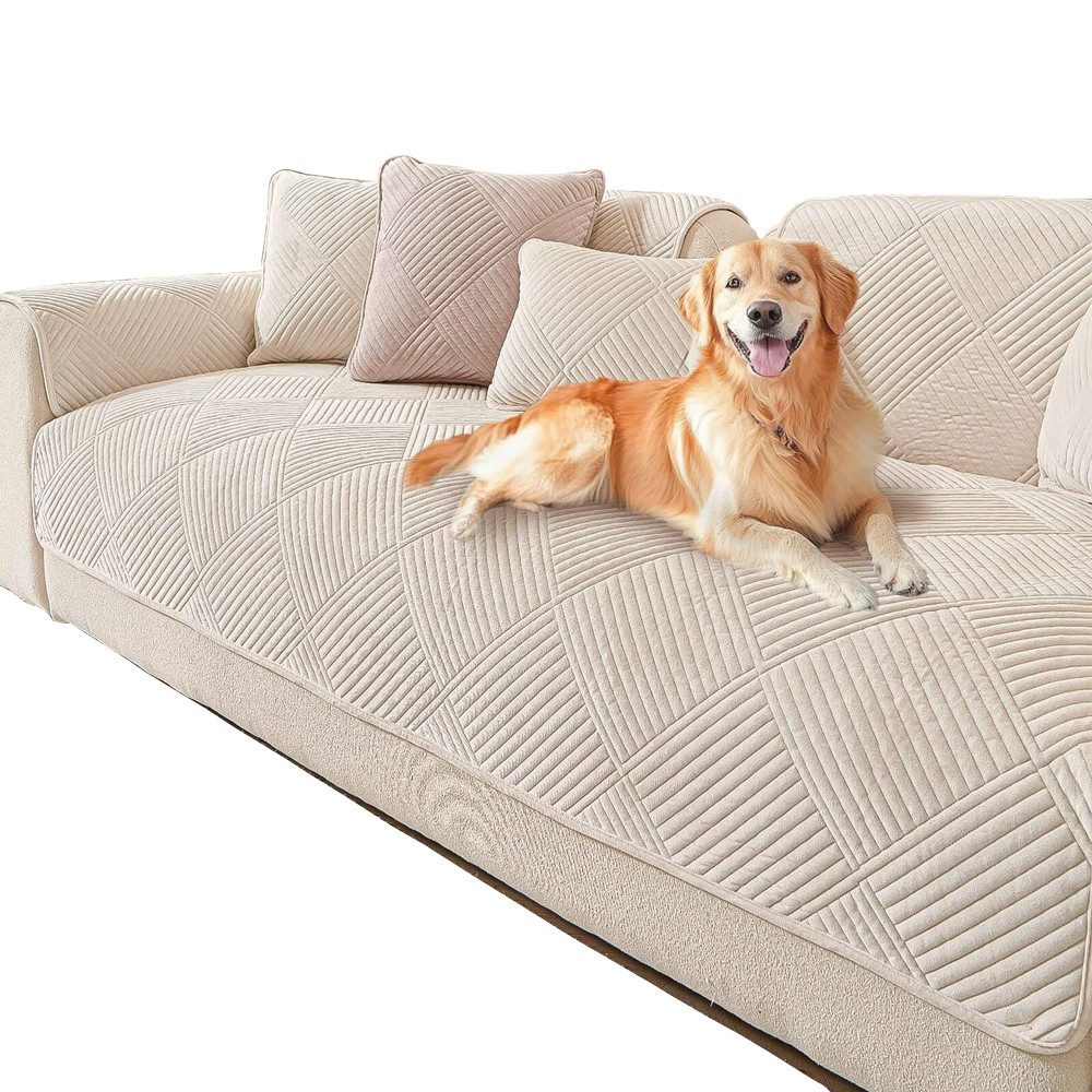 Minicloss Sofabezug 1 2 3 4 Sitzer Sofabezüge Couch Überzug L Form Ecksofa Sofa Couch, Überwurfdecke, Sofahusse Sofaüberwürfe rutschfest Sofa Abdeckung