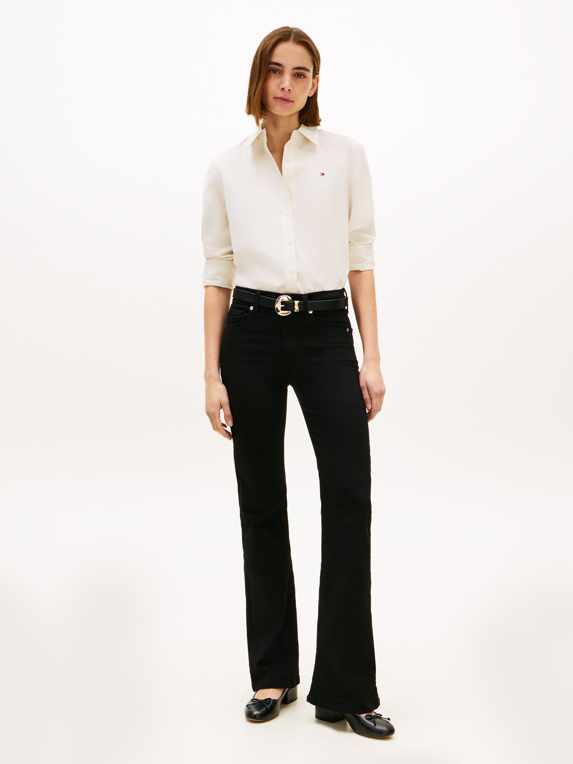 Tommy Hilfiger Bootcut-Jeans FINN FLARE RW Baumwoll-Mix mit Stretch, Mid Rise