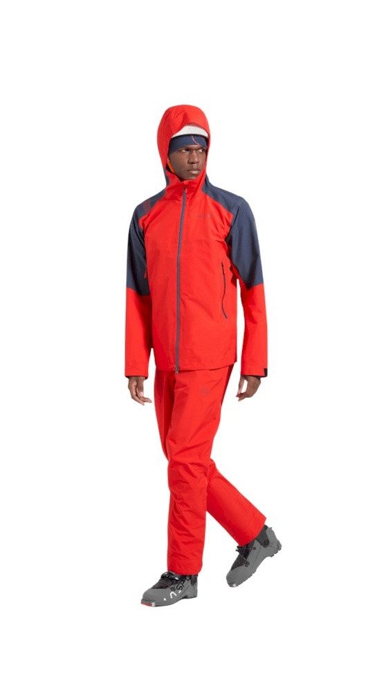 La Sportiva Softshelljacke Crest Evo Shell (winddicht, wasserdicht) rot/nachtblau Herren