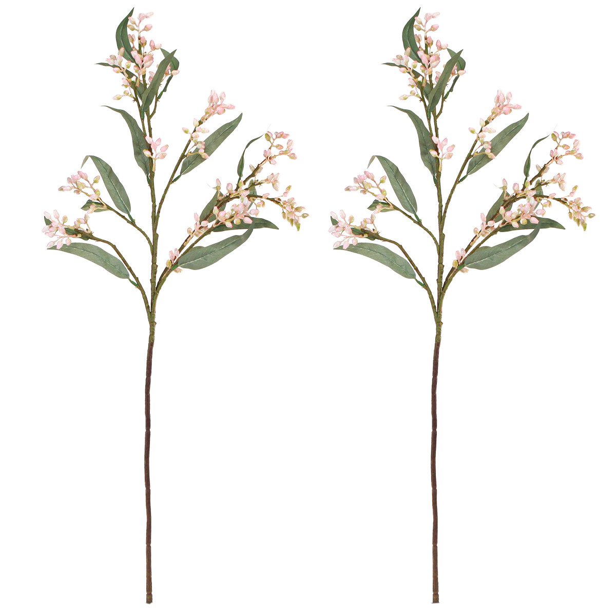 Künstliche Zimmerpflanze Eukalyptus Zweige Künstlich 75cm 2er Set Deko Hochzeit, 2 Stück, Florists Products, Höhe 1 cm