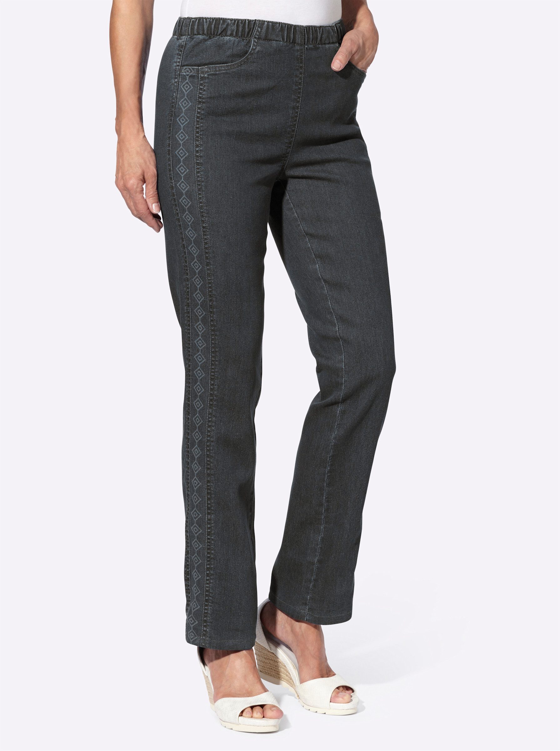 Sieh an! Bequeme Jeans Schlupfjeans komfortabel