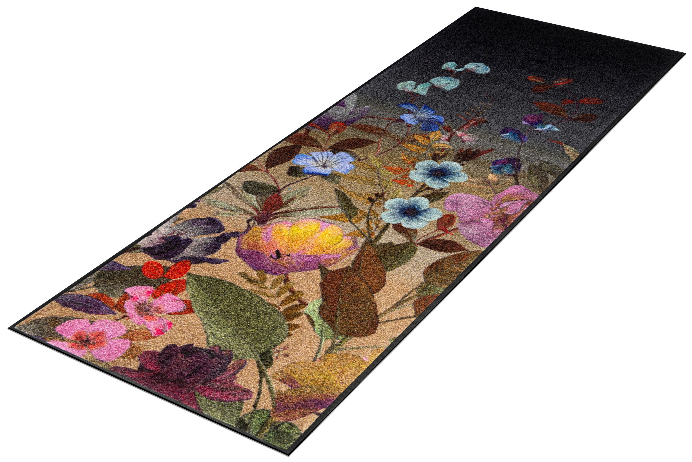 wash+dry by Kleen-Tex Läufer Midnight Blooms, rechteckig, Höhe: 7 mm