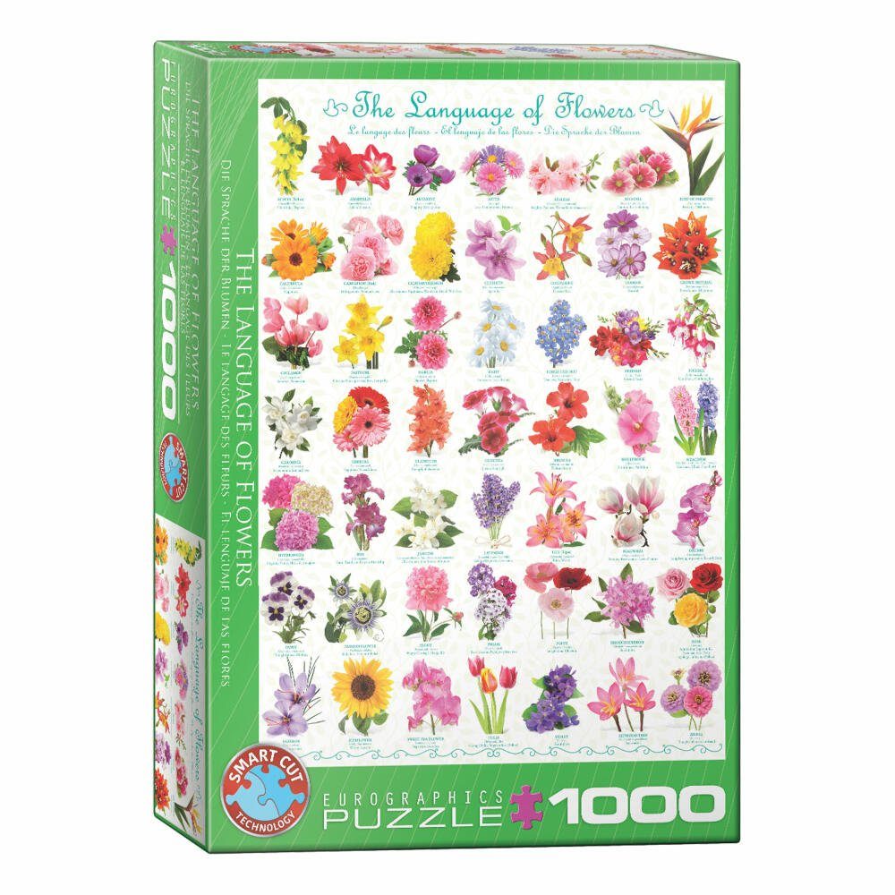 der Sprache Puzzleteile Die Blumen, Puzzle 1000 EUROGRAPHICS
