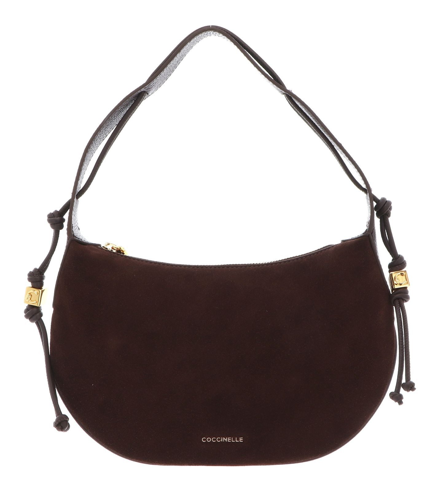 COCCINELLE Schultertasche Handbag Suede Le. / Grained Le., aus echtem Rindsleder